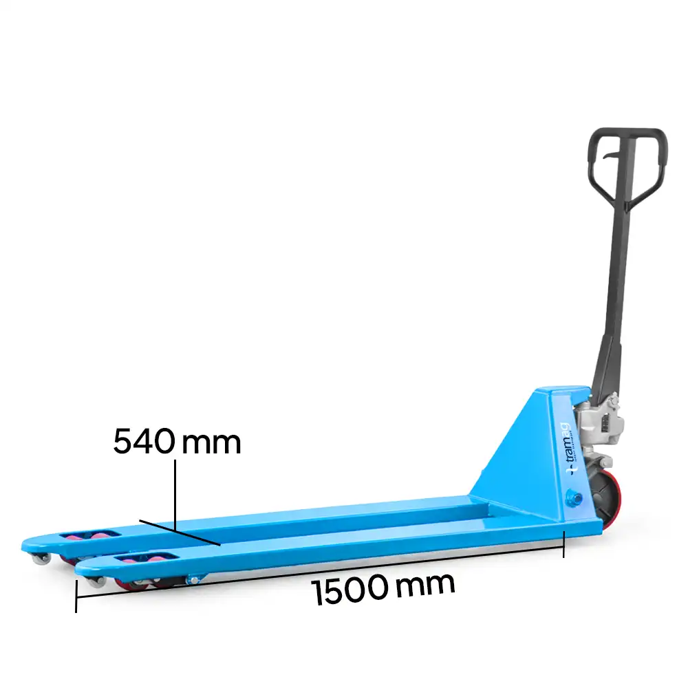 HPT-P2PXL lange handpalletwagen 1500 mm - Afbeelding 2