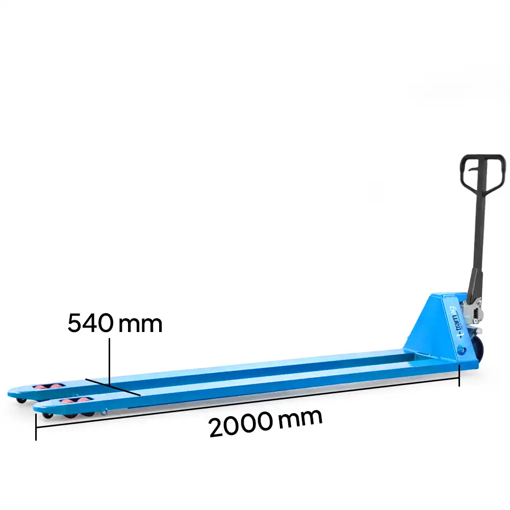 HPT-P2PXXL extra lange handpalletwagen 2000 mm - Afbeelding 2