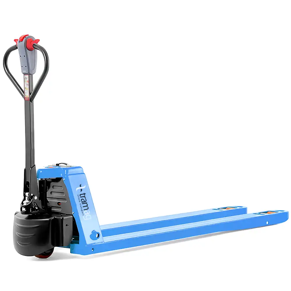 Tramag TPT12L extra lange elektrische palletwagen 1200kg